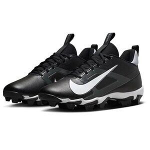 Nike Alpha Menace 4 Shark Molded Football Cleats FQ3875-001 Black/White Size 11